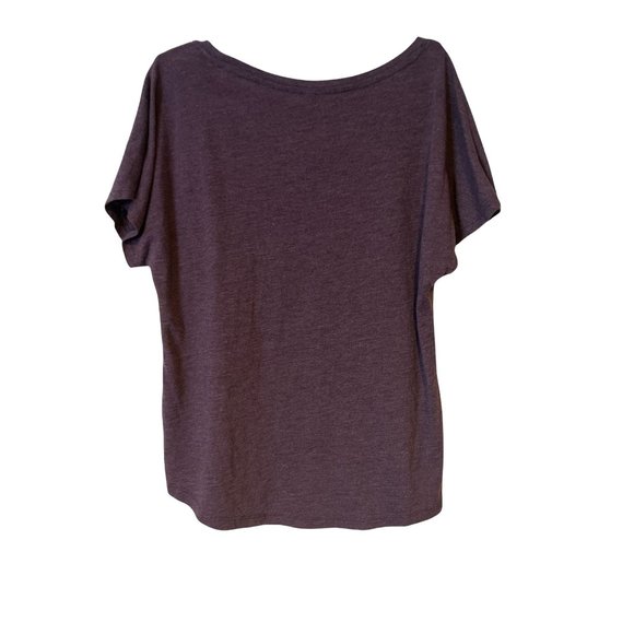 Next Level Apparel T Shirt Short Sleeve Inspirational Purple Short Sleeve Womens - Picture 7 of 8